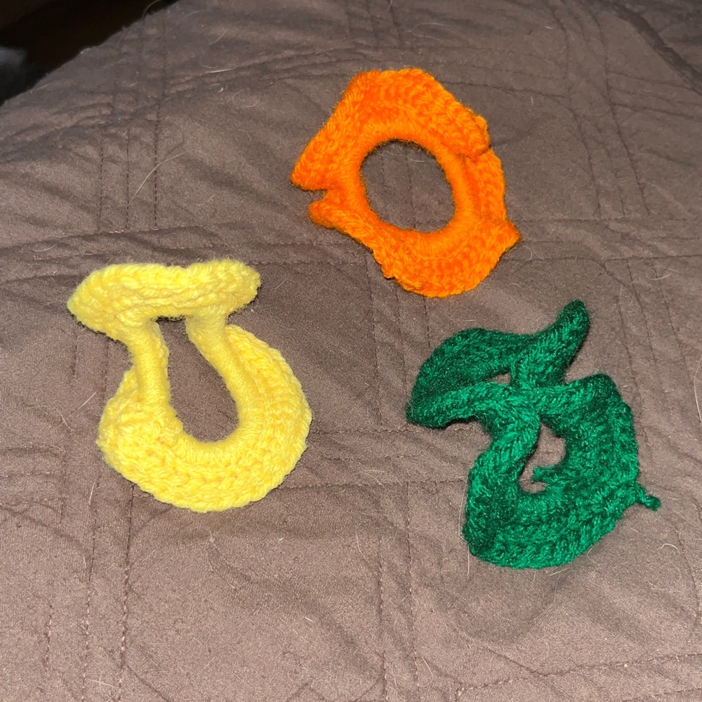 Colorful Crochet Hair Ties